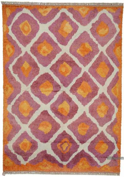 Multicolor Moroccan Style Hand-Knotted Tulu Rug - 9' 1" x 12' 10" (109 in. x 154 in.)