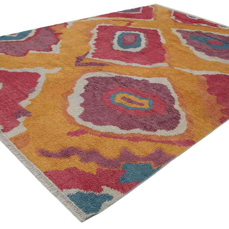 Çok Renkli Fas Stili El Dokuma Tülü - 284 cm x 395 cm - K0048085
