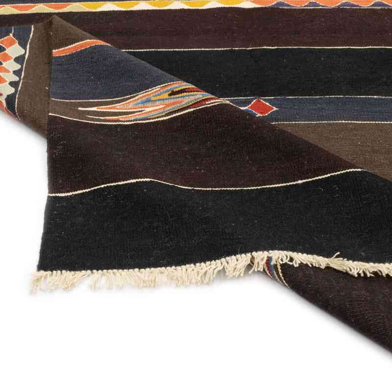 Kahverengi Yeni Kök Boya El Dokuma Kilim - 184 cm x 250 cm - K0048236