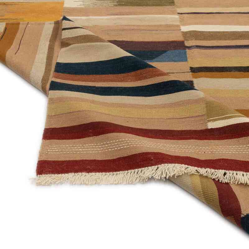 Çok Renkli Yeni Kök Boya El Dokuma Kilim - 242 cm x 353 cm - K0048244