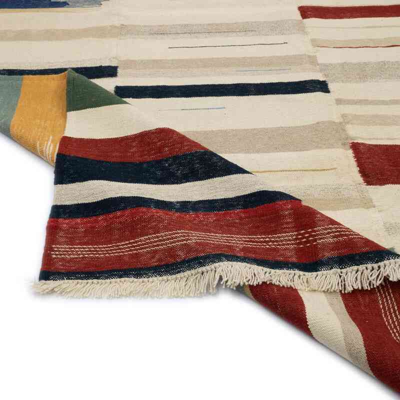 Çok Renkli Yeni El Dokuma Kilim - K0048246