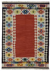 Red New Turkish Kilim Rug