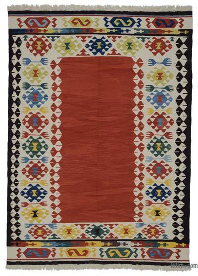 Kırmızı Yeni El Dokuma Kilim