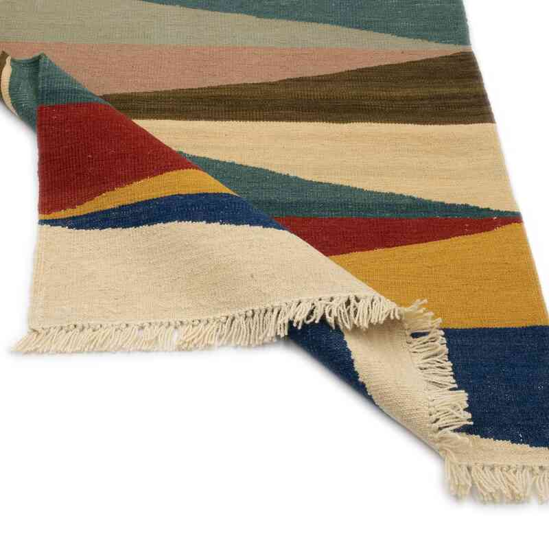 Multicolor Nuevo Kilim Turco de Pasillo - K0048256