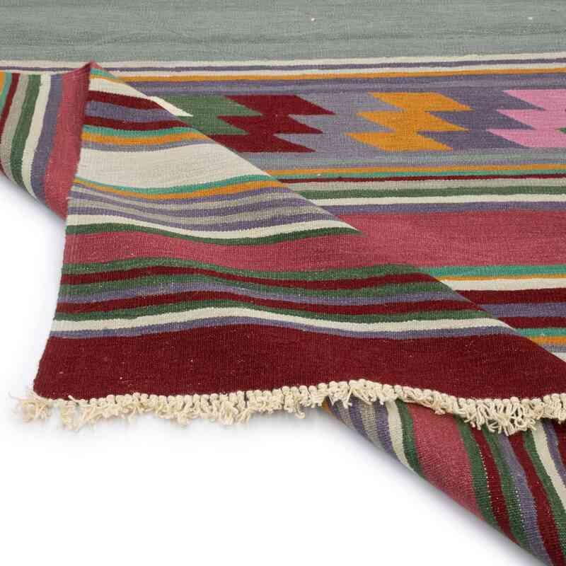 Çok Renkli Yeni Kök Boya El Dokuma Kilim - 125 cm x 226 cm - K0048503
