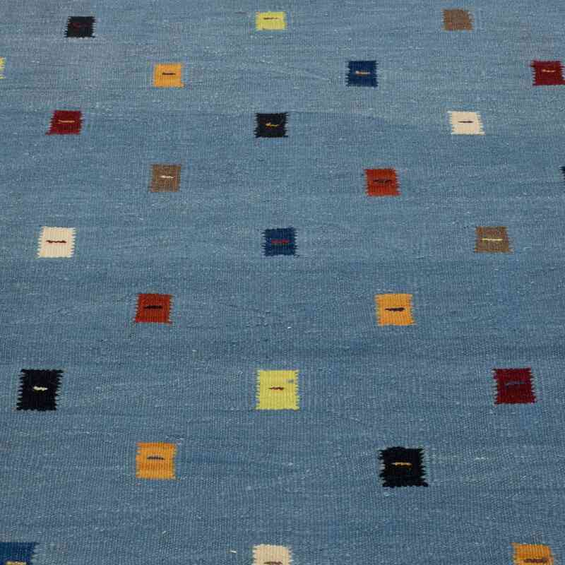 Azul claro Nueva Alfombra Turca Kilim - K0048508