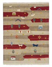 Yeni Kök Boya El Dokuma Kilim - 126 cm x 162 cm