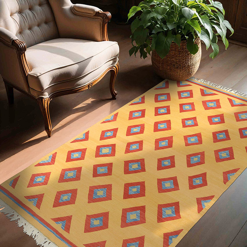 Sarı Yeni El Dokuma Kilim - K0048519