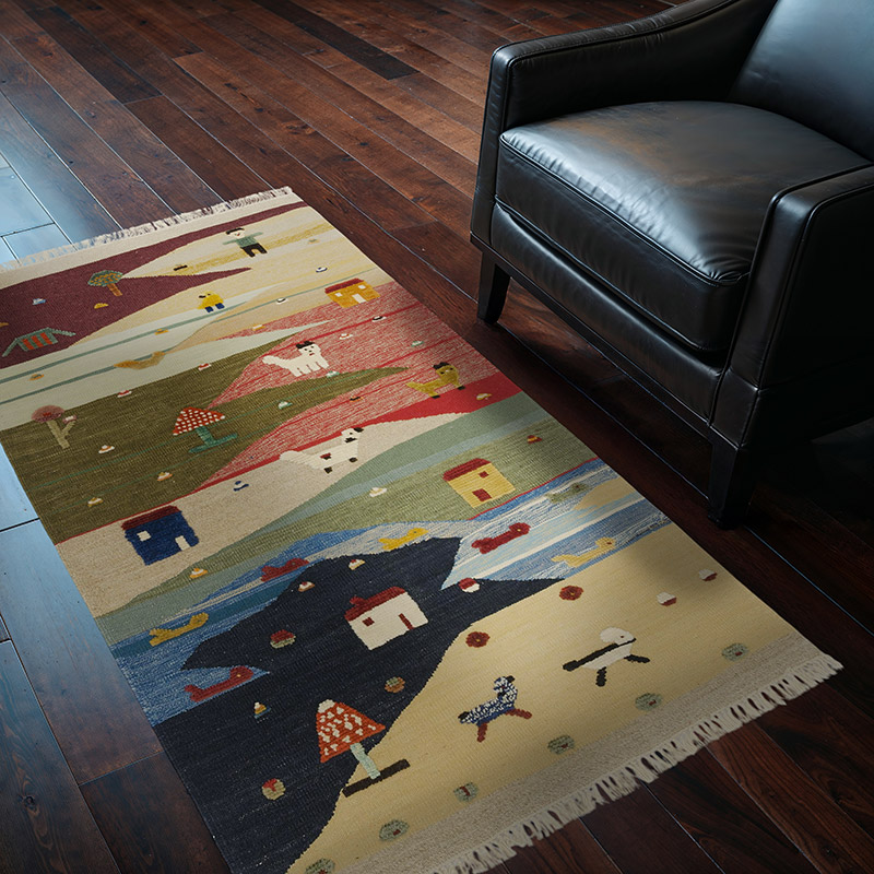 Multicolor New Handwoven Turkish Kilim Rug - 3' 8" x 5' 8" (44" x 68") - K0048526