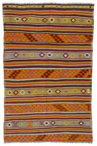 Multicolor Vintage Sivas Kilim Rug