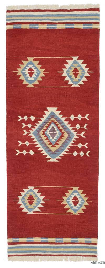 Kırmızı Yeni Kök Boya Yolluk Kilim - 85 cm x 224 cm