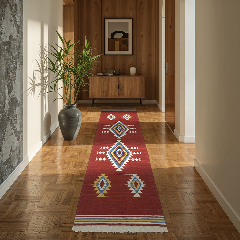 Nuevo Kilim Turco de Pasillo - 90 cm x 295 cm - K0048556