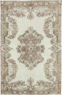 Alfombra Vintage Turca Anudada a Mano - 196 cm x 295 cm