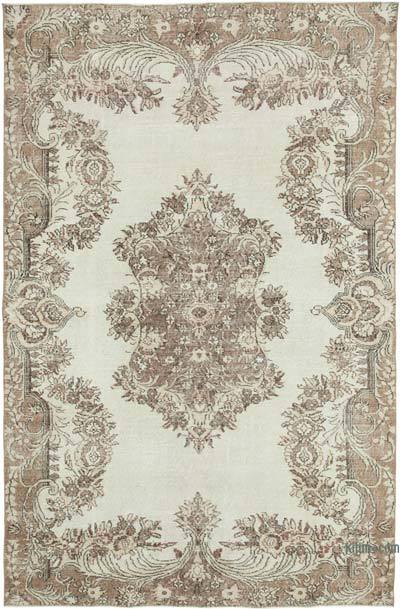 Vintage Turkish Hand-Knotted Rug - 6' 5" x 9' 8" (77" x 116")