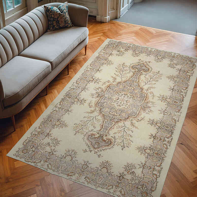 El Dokuma Vintage Halı - 184 cm x 295 cm - K0048590