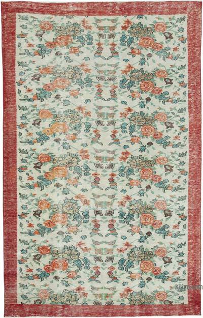 Alfombra Vintage Turca Anudada a Mano - 188 cm x 295 cm