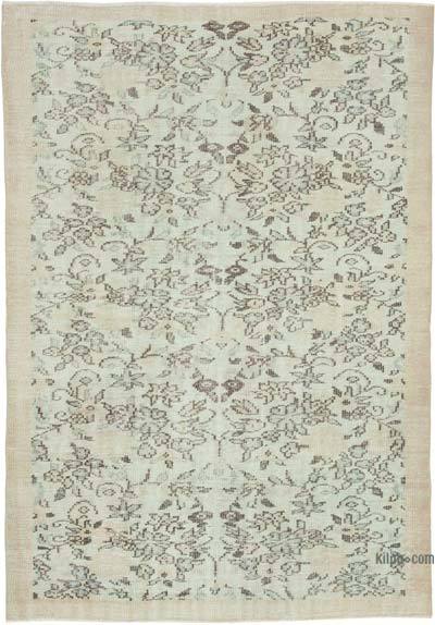 Vintage El Dokuma Anadolu Halısı - 166 cm x 231 cm