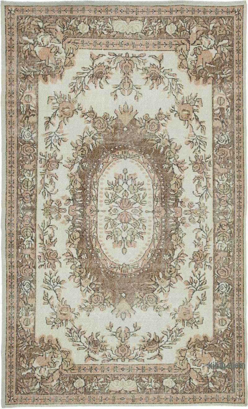 Vintage Turkish Hand-Knotted Rug - 6' 3" x 10'  (75 in. x 120 in.) - K0048637