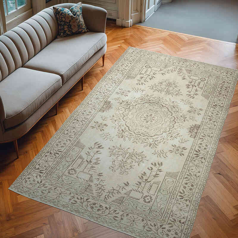 El Dokuma Vintage Halı - 190 cm x 308 cm - K0048647