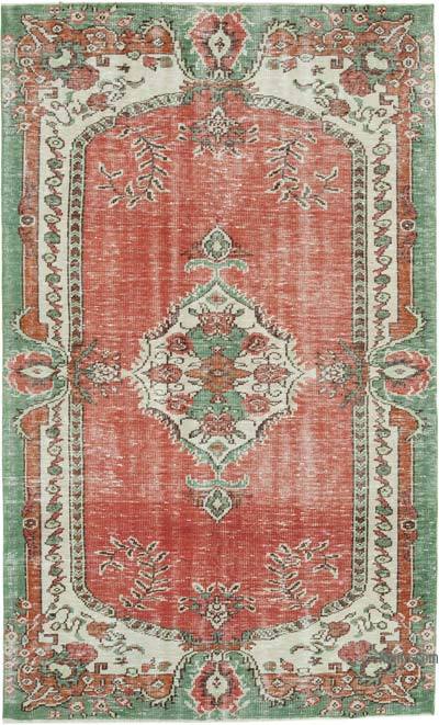 Vintage Turkish Hand-Knotted Rug - 5' 3" x 8' 8" (63 in. x 104 in.)