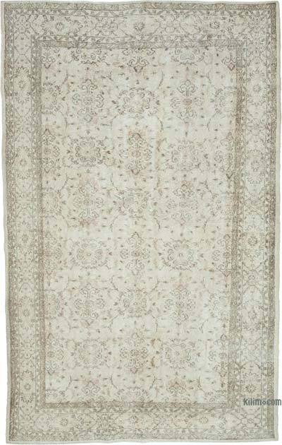 Vintage El Dokuma Anadolu Halısı - 196 cm x 318 cm