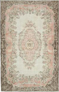 Vintage Turkish Hand-Knotted Rug - 6' 4" x 9' 11" (76" x 119")