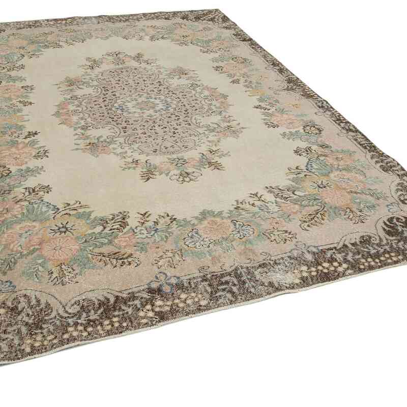 Alfombra Vintage Turca Anudada a Mano - 213 cm x 294 cm - K0048712
