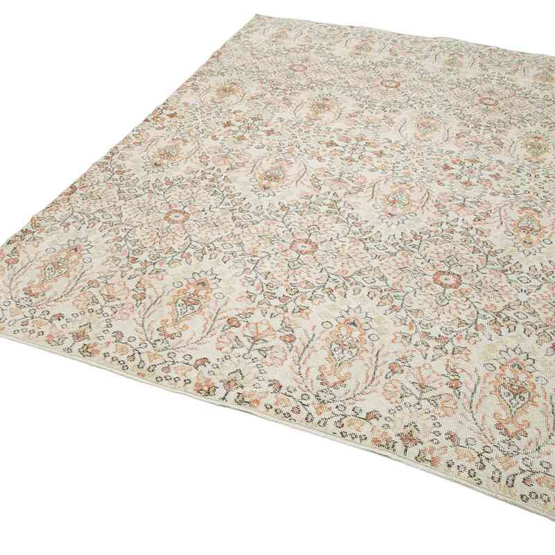 Vintage Turkish Hand-Knotted Rug - 6' 4" x 9' 7" (76 in. x 115 in.) - K0048724