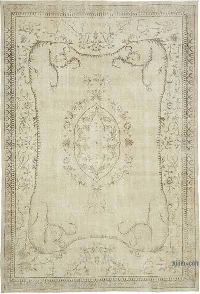 Vintage Turkish Hand-Knotted Rug - 7' 1" x 10' 2" (85 in. x 122 in.)