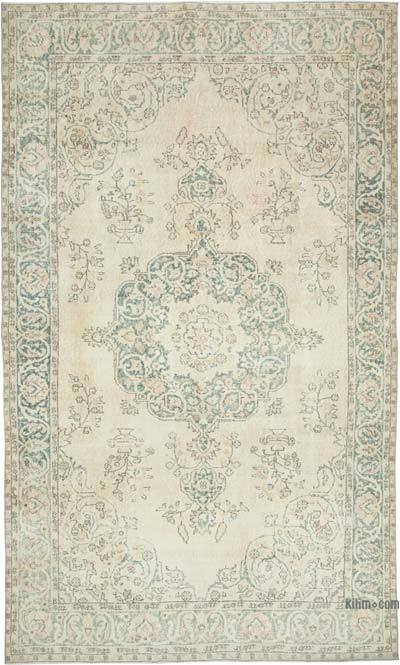 Vintage El Dokuma Anadolu Halısı - 196 cm x 322 cm