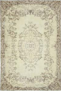 Vintage Turkish Hand-Knotted Rug - 6' 10" x 9' 11" (82" x 119")