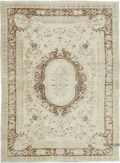Alfombra Vintage Turca Anudada a Mano - 214 cm x 286 cm