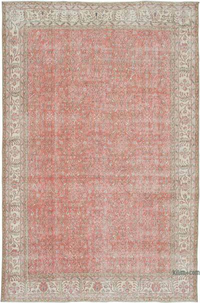 Vintage Turkish Hand-Knotted Rug - 6' 10" x 10' 4" (82 in. x 124 in.)