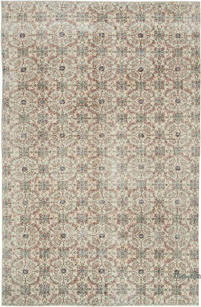 Vintage El Dokuma Anadolu Halısı - 192 cm x 292 cm