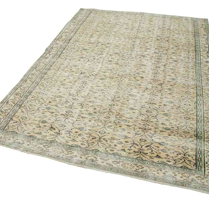 Vintage Turkish Hand-Knotted Rug - 5' 10" x 8' 9" (70 in. x 105 in.) - K0048988