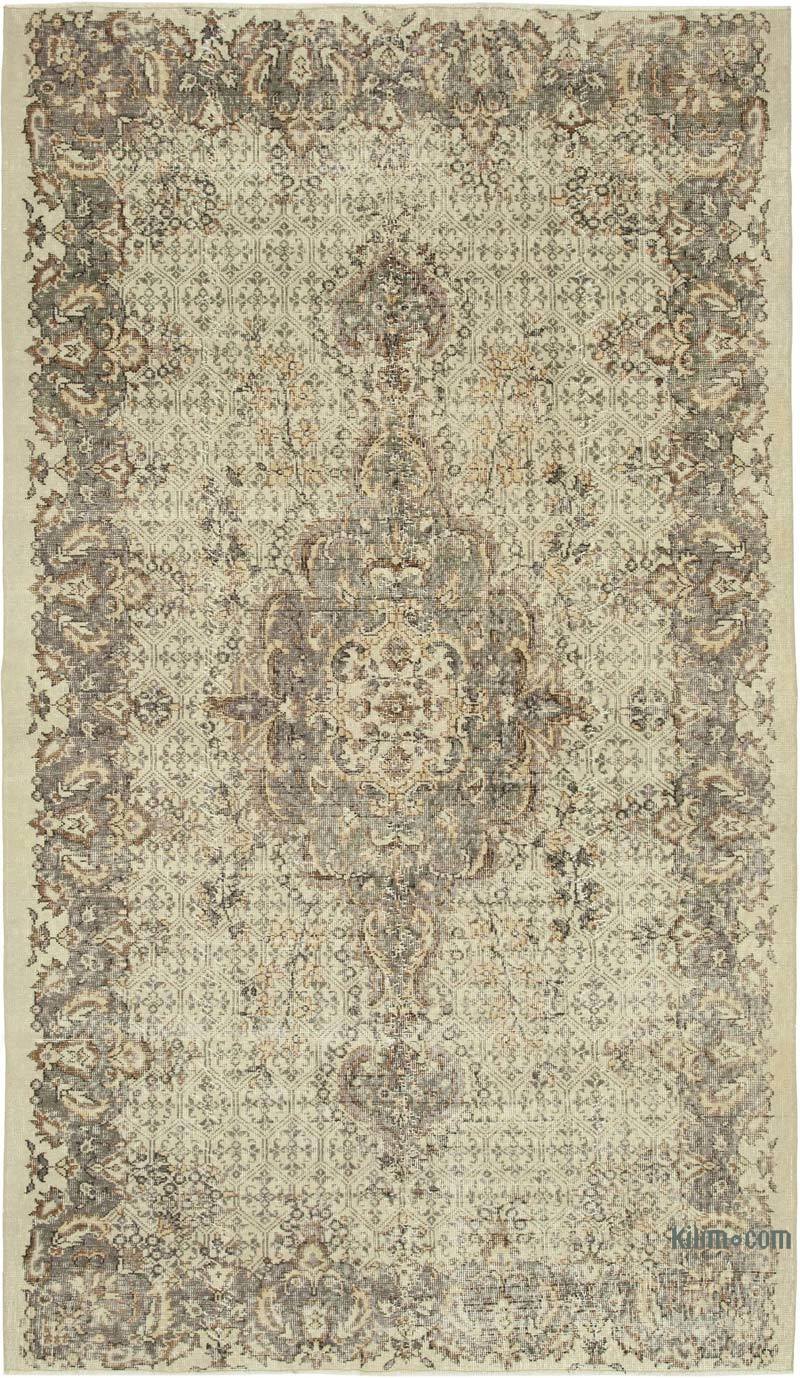 Alfombra Vintage Turca Anudada a Mano - 163 cm x 283 cm - K0048997
