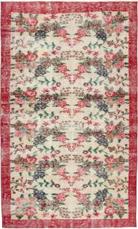 Alfombra Vintage Turca Anudada a Mano - 160 cm x 262 cm