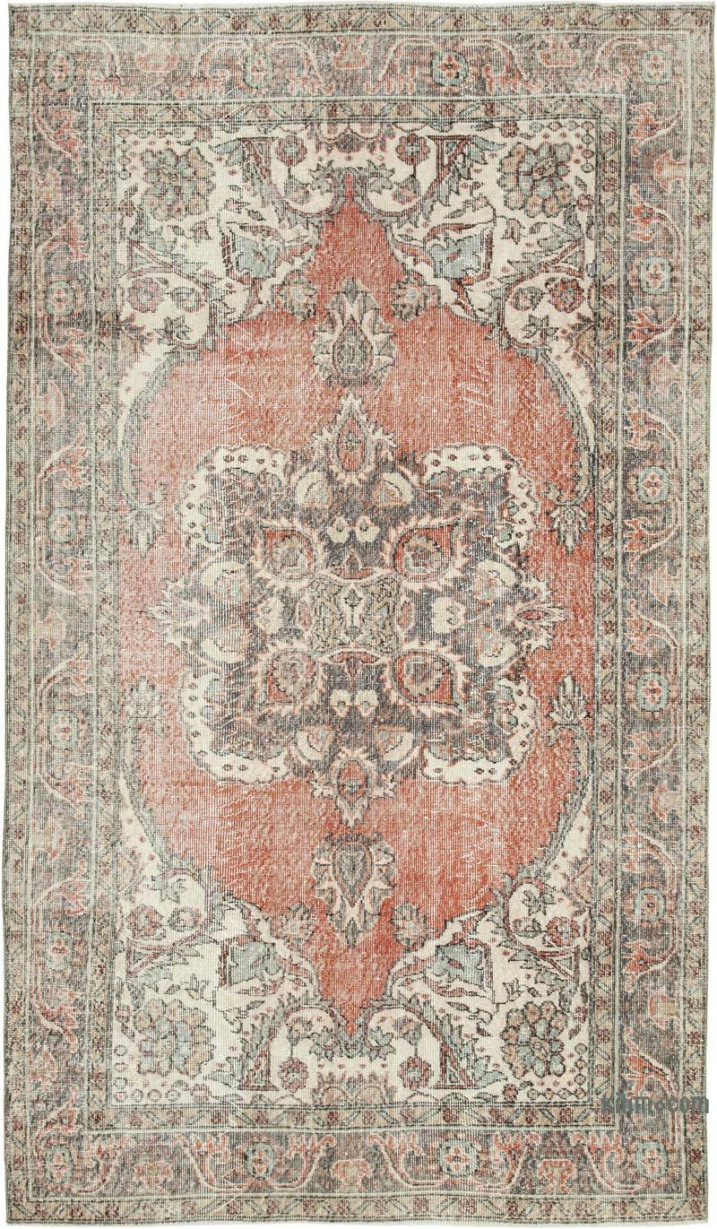 Alfombra Vintage Turca Anudada a Mano - 178 cm x 305 cm - K0049008
