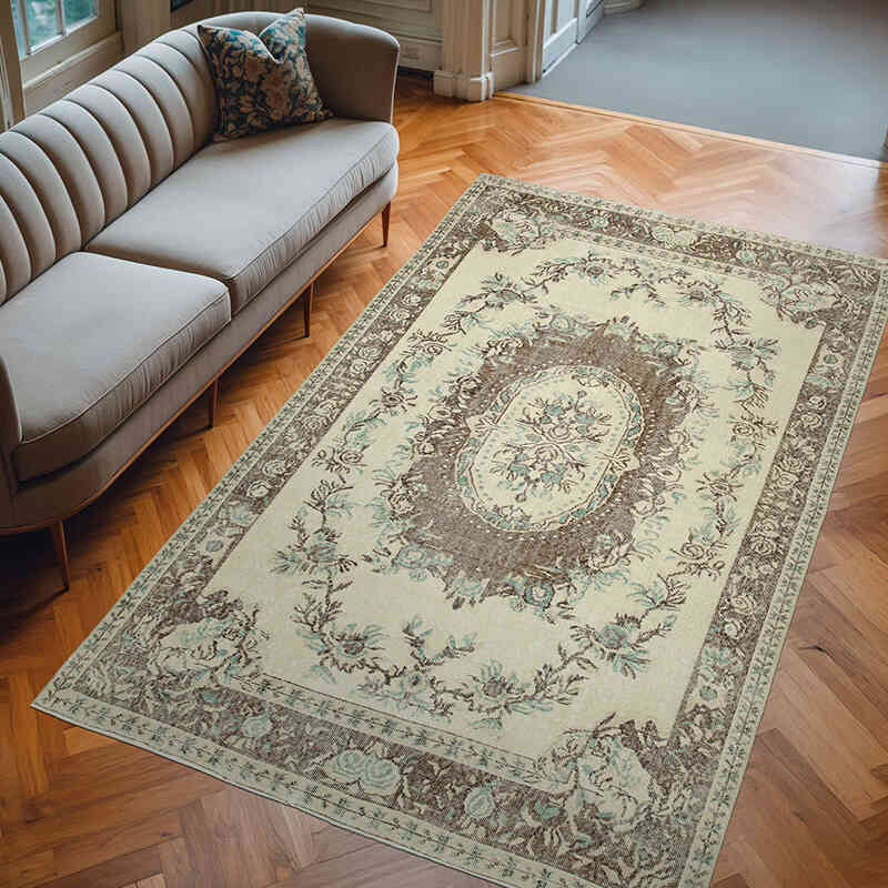 El Dokuma Vintage Halı - 182 cm x 290 cm - K0049013