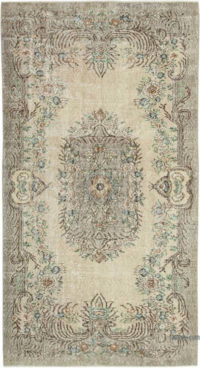 Alfombra Vintage Turca Anudada a Mano - 135 cm x 251 cm