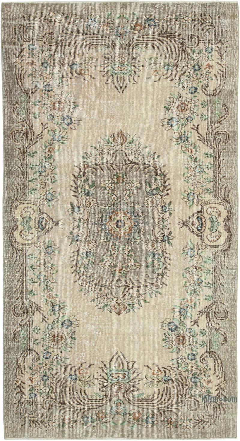 Alfombra Vintage Turca Anudada a Mano - 135 cm x 251 cm - K0049021