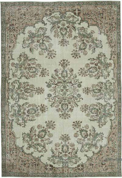 Vintage Turkish Hand-Knotted Rug - 7'  x 10' 1" (84 in. x 121 in.)