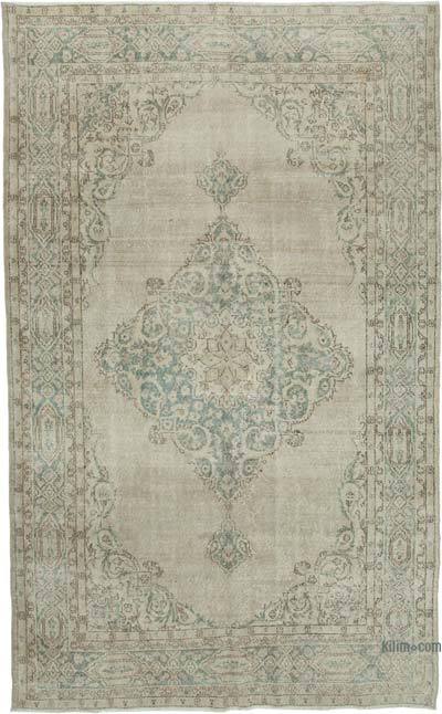 Vintage Turkish Hand-Knotted Rug - 6' 10" x 11'  (82 in. x 132 in.)