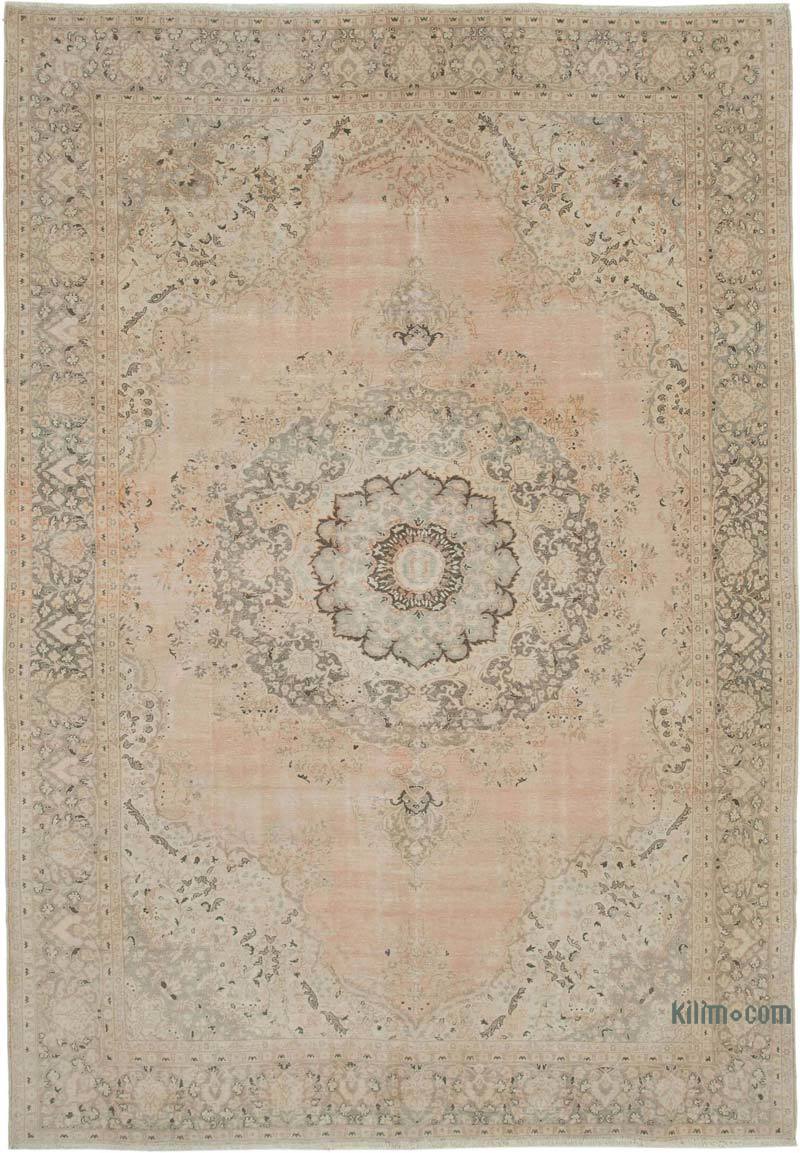 Vintage Turkish Hand-Knotted Rug - 7' 7" x 10' 10" (91 in. x 130 in.) - K0049234
