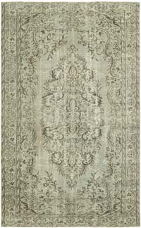 Gri Boyalı El Dokuma Anadolu Halısı - 173 cm x 282 cm