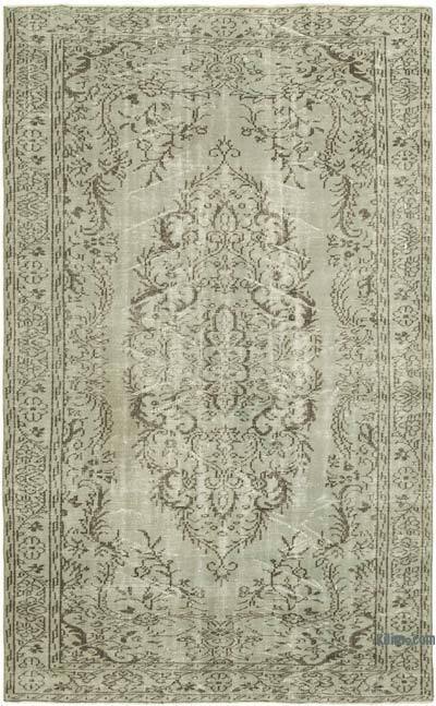 Gri Boyalı El Dokuma Anadolu Halısı - 173 cm x 282 cm