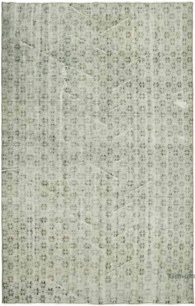 Grey Over-dyed Vintage Hand-Knotted Turkish Rug - 6'  x 9'  (72 in. x 108 in.)