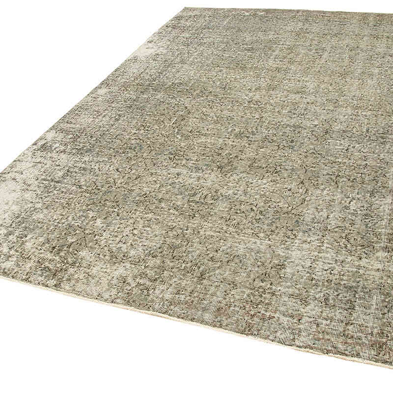 Gris Alfombra Turca Vintage Sobre-teñida - 202 cm x 285 cm - K0049271