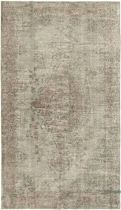 Gri Boyalı El Dokuma Anadolu Halısı - 163 cm x 284 cm
