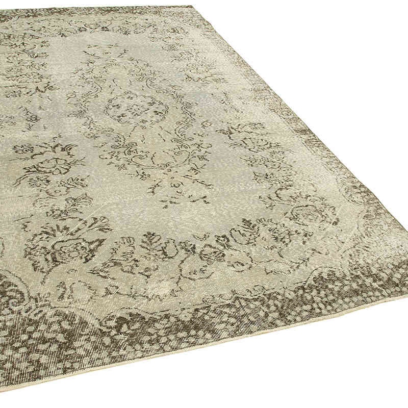 Gri Boyalı El Dokuma Anadolu Halısı - 167 cm x 284 cm - K0049281